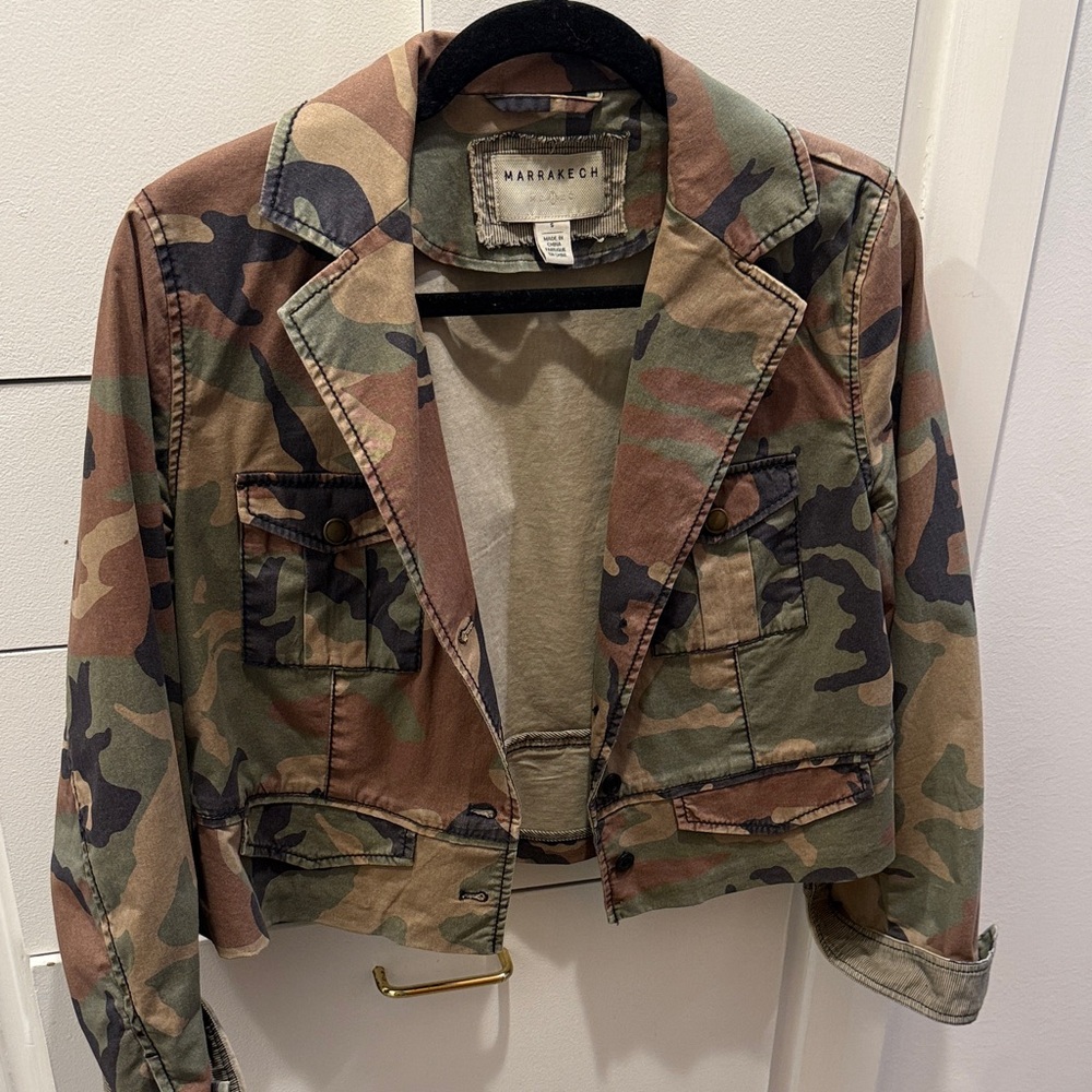Marrakech Camouflage Cropped Jacket